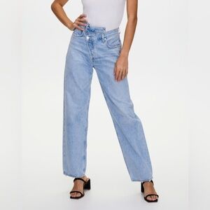 AGOLDE criss cross jeans